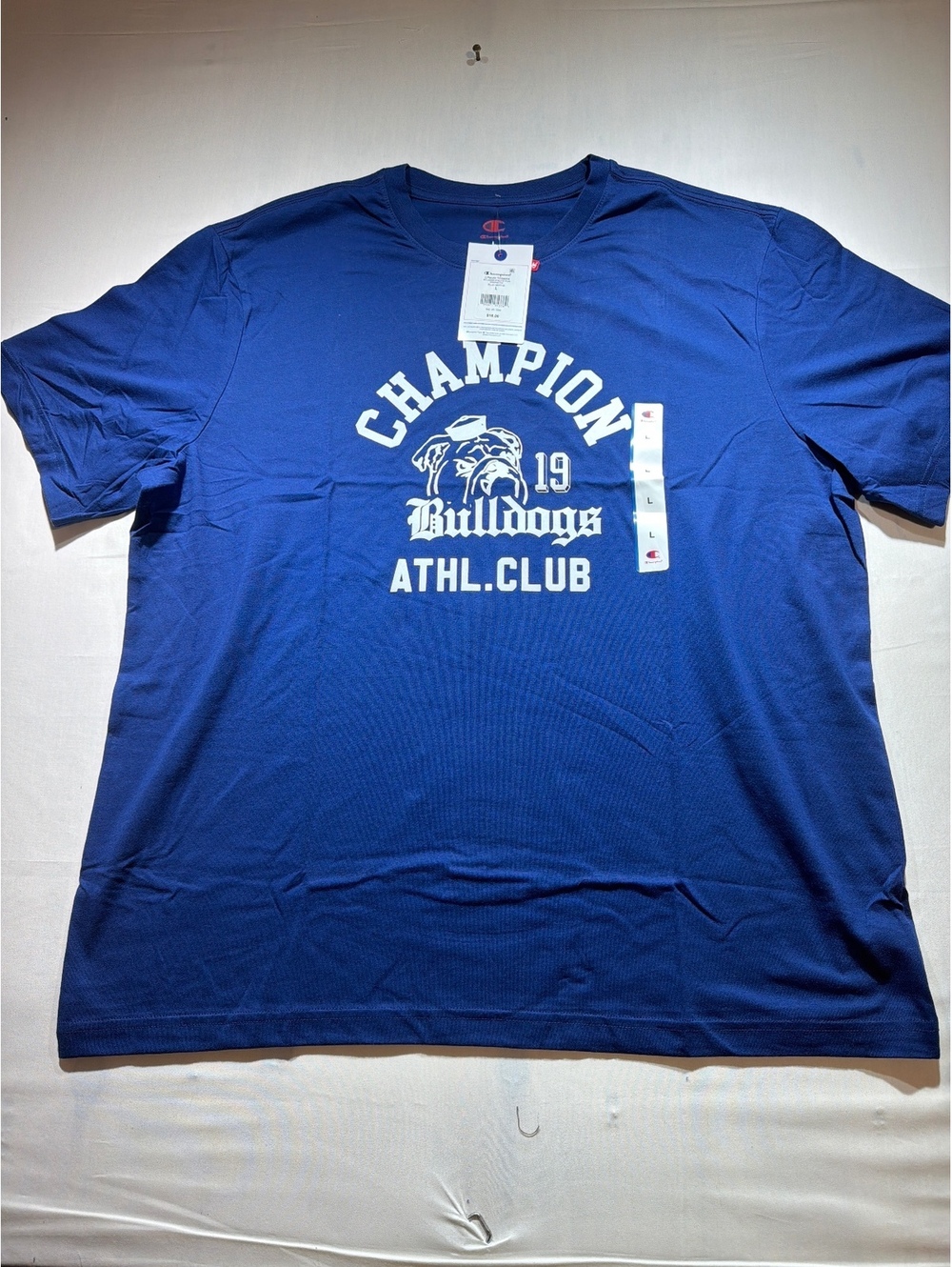 Champion Bulldogs Athletic Club Graphic Tee Blue Depths Size L